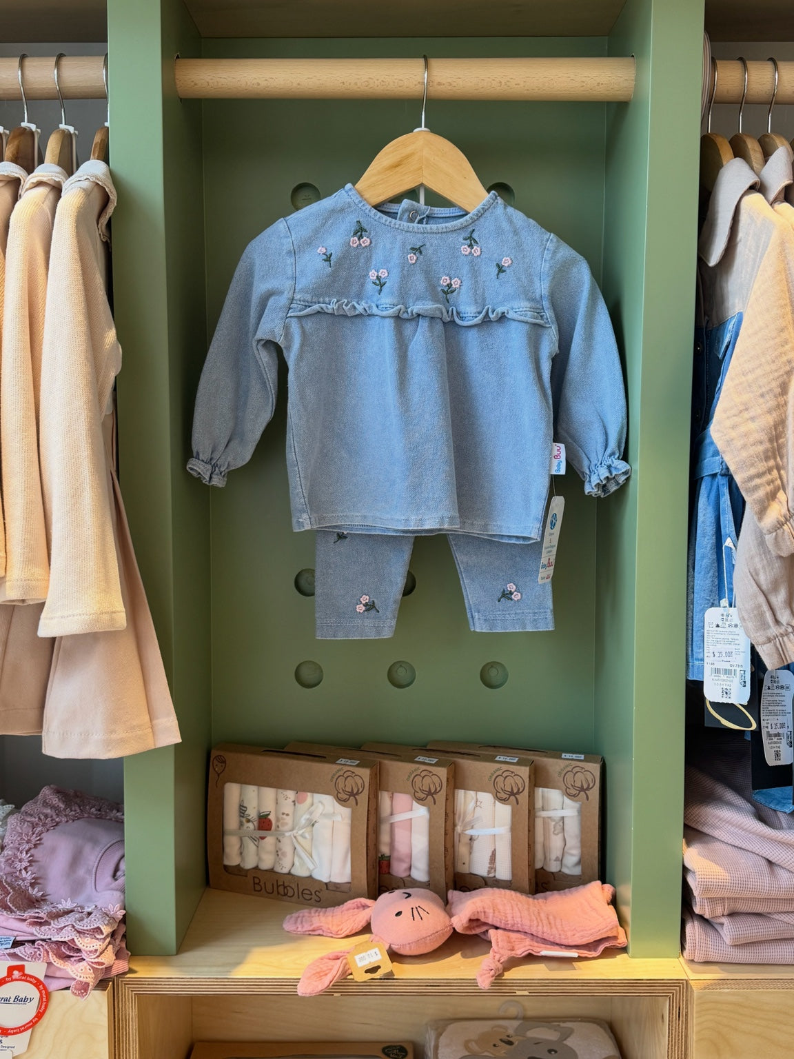 BabyGirl 2pcs Denim Cotton Set