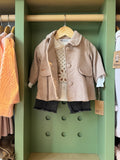 BabyGirl 4pcs Denim Beige Coat front