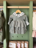 BabyGirl Mint Ruffled Dress+Headband