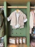 BabyBoy 3pcs Beige Suit front