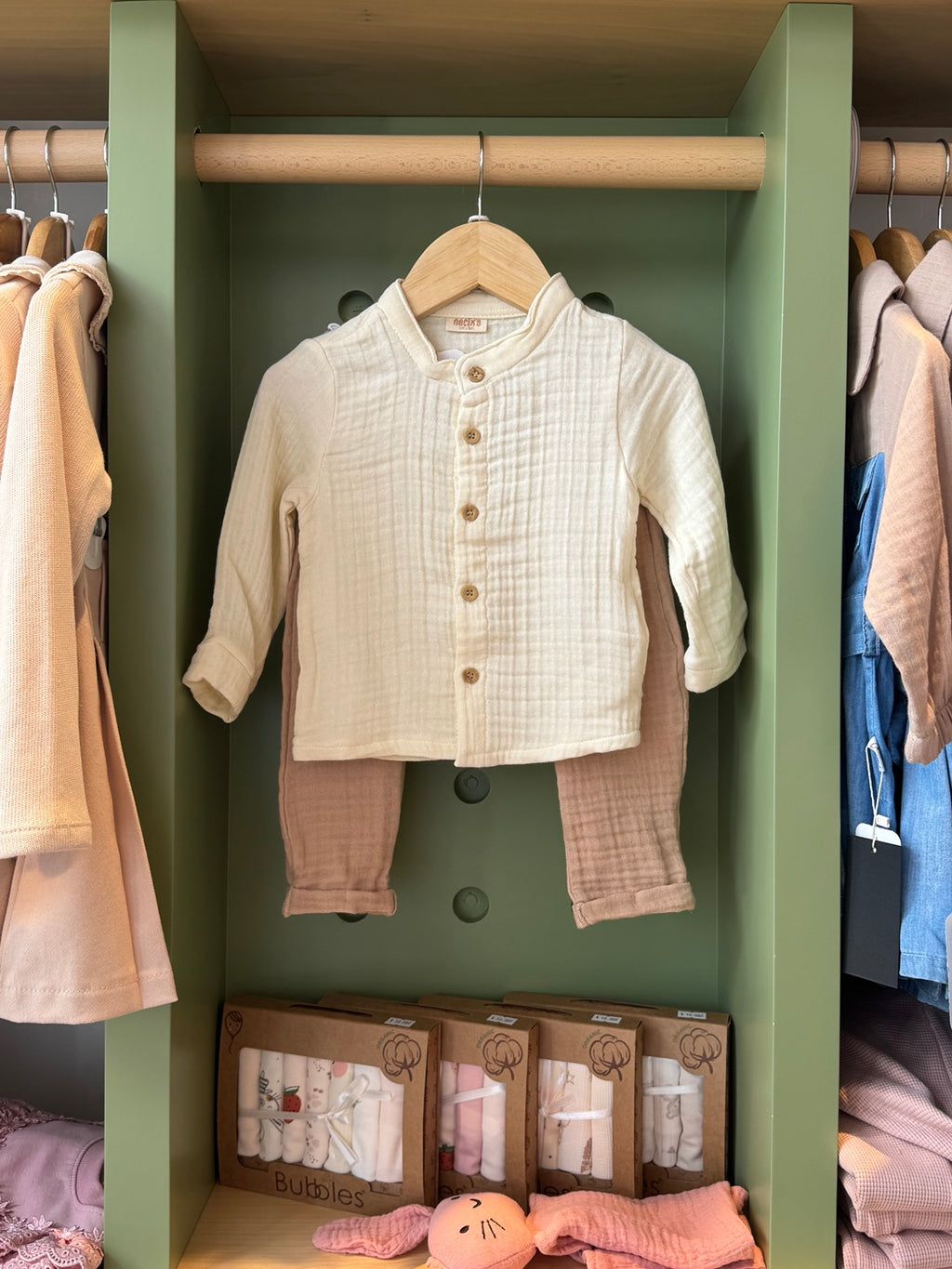 BabyBoy 2pcs Havane Pant+Suspenders