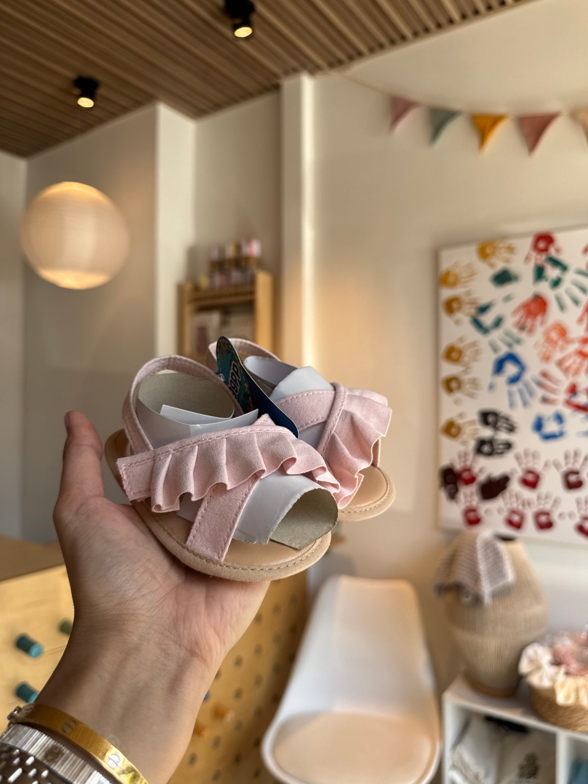 BabyGirl Pink Ruffles Sandals