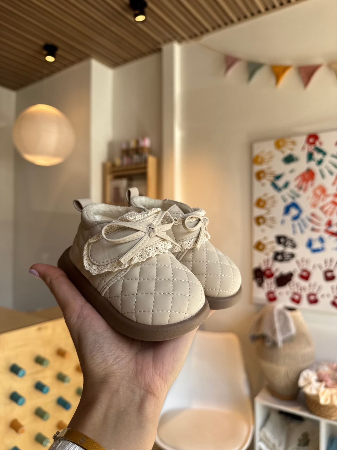 BabyGirl Beige Winter Shoes