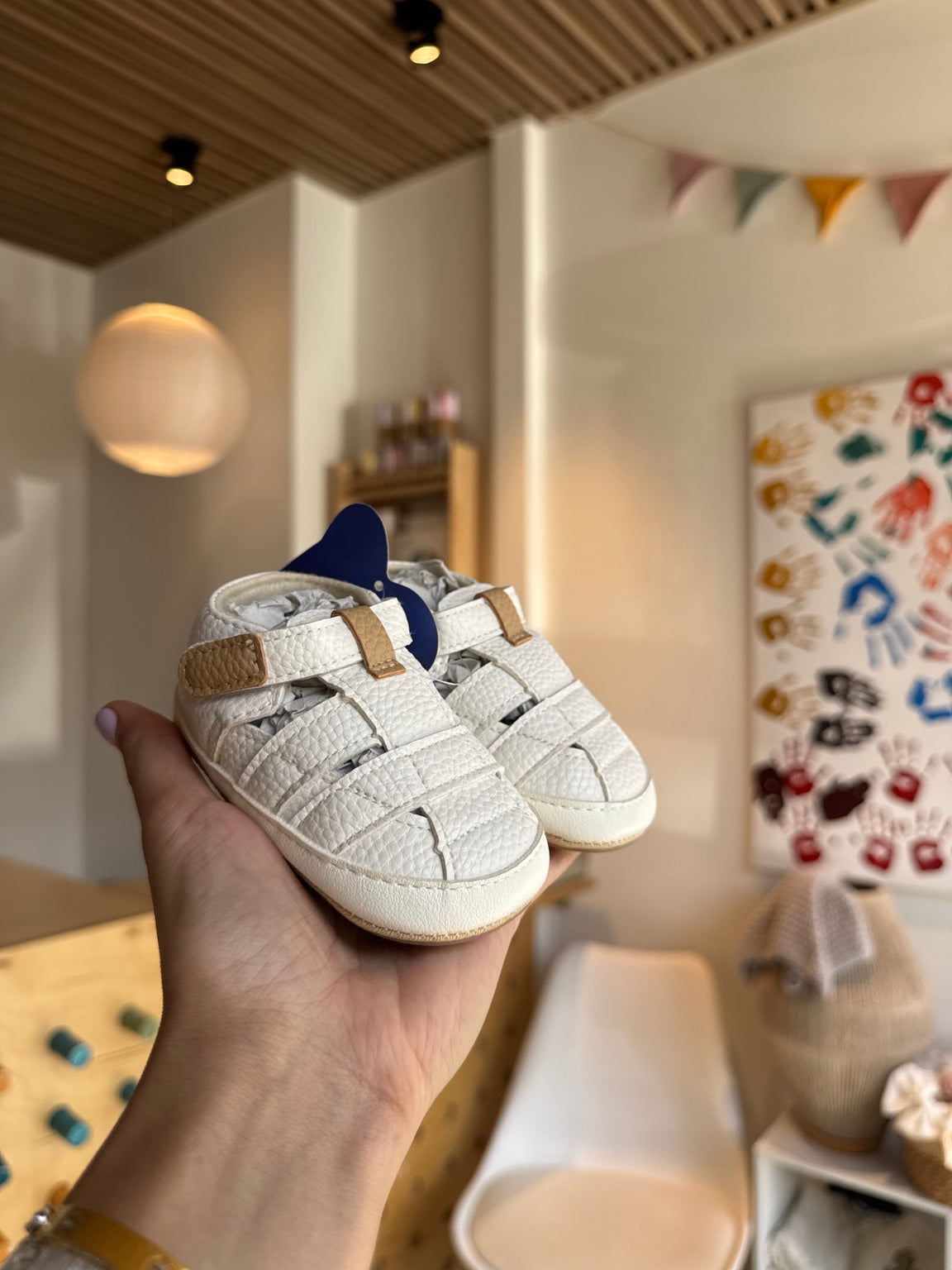 BabyBoy White Closed Sandals