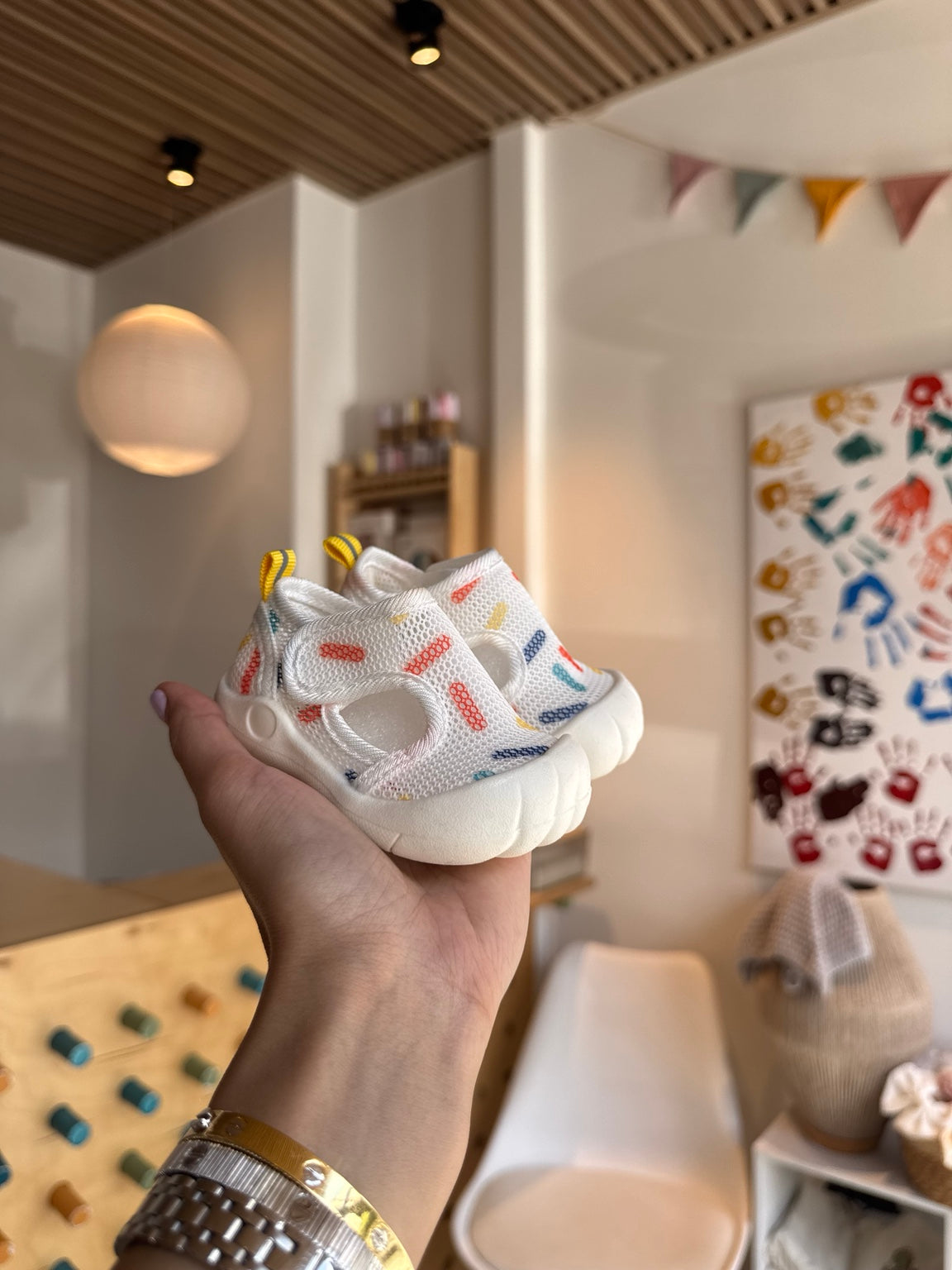 BabyBoy Beach White/Colors Sandals