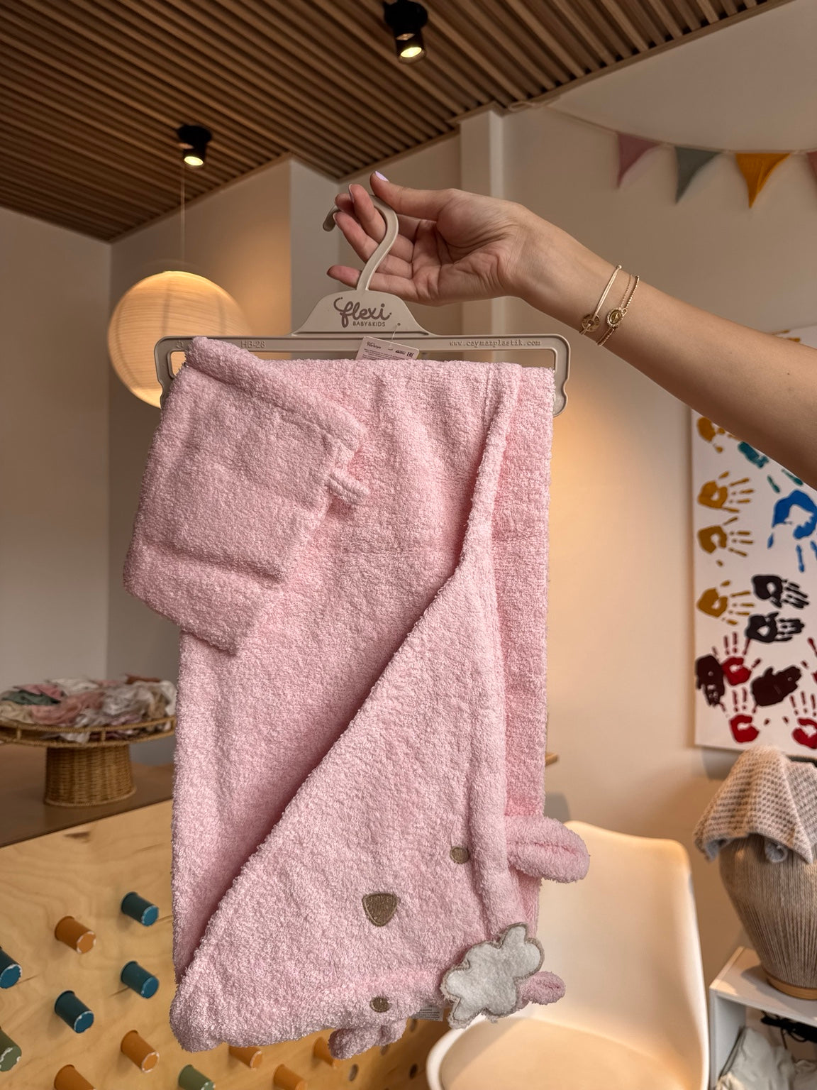BabyGirl Pink Hooded Towel
