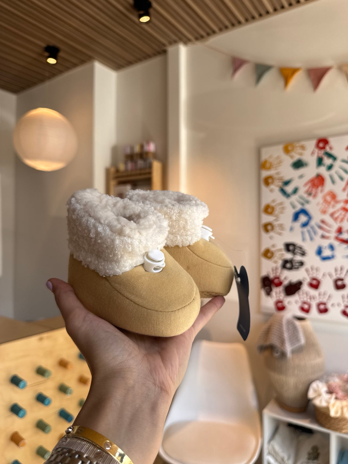 BabyBoy/Girl Winter Beige Soft Shoes