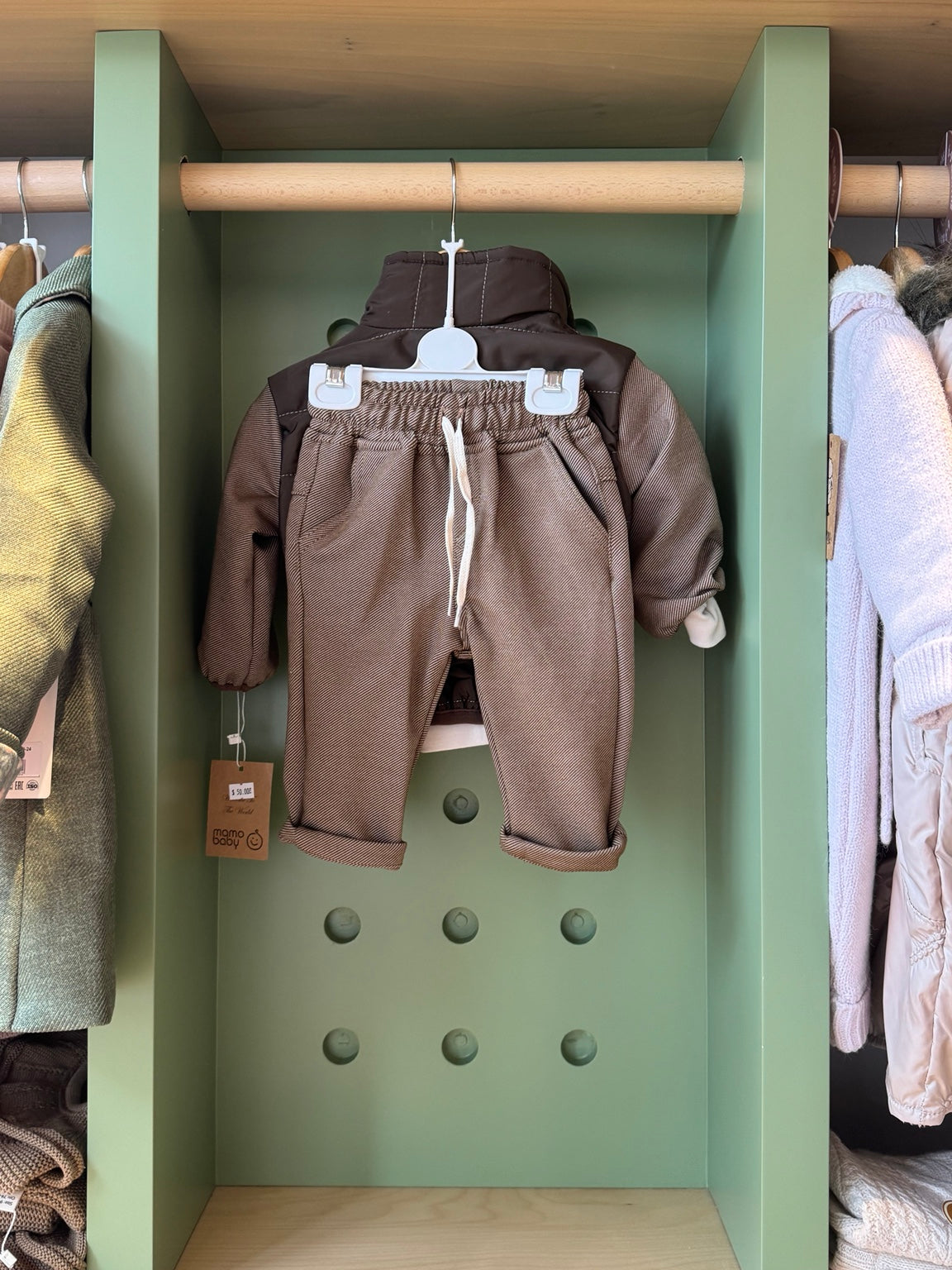BabyBoy 3pcs Brown Set