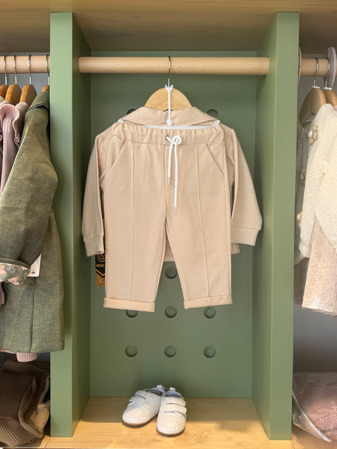 BabyBoy 3pcs Cotton Beige Set