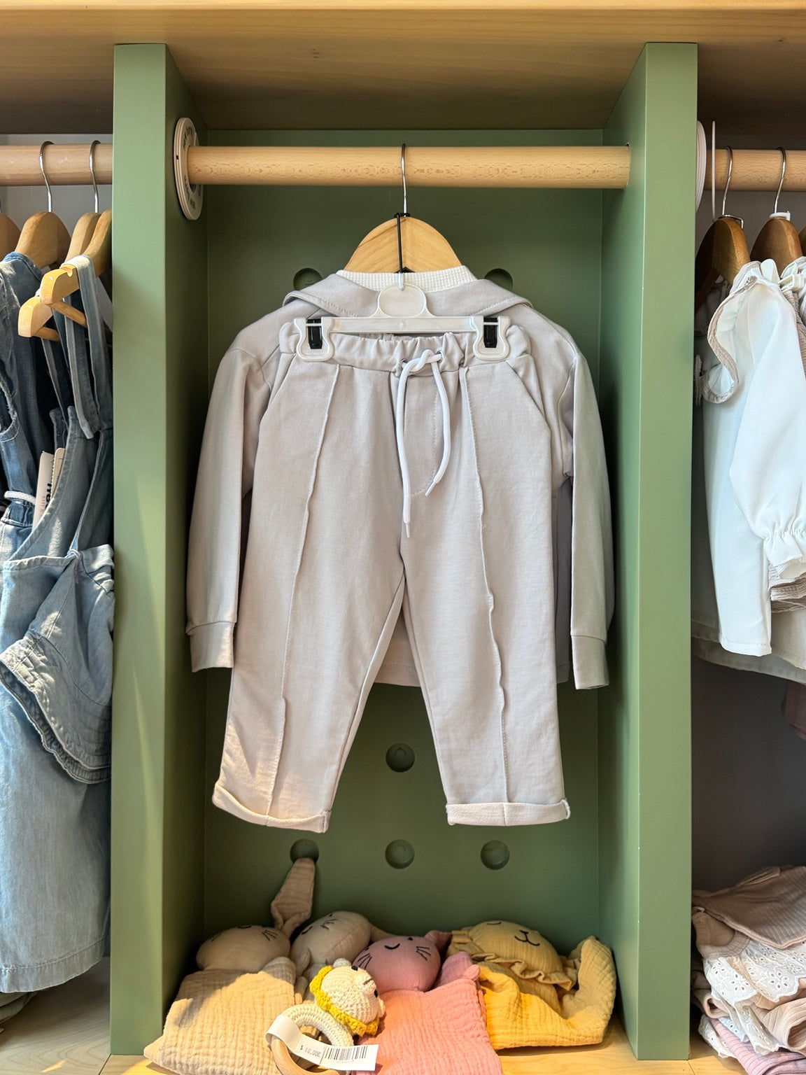 BabyBoy 3pcs Cotton Grey Set