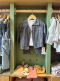BabyBoy 3pcs Grey Denim/Shirt