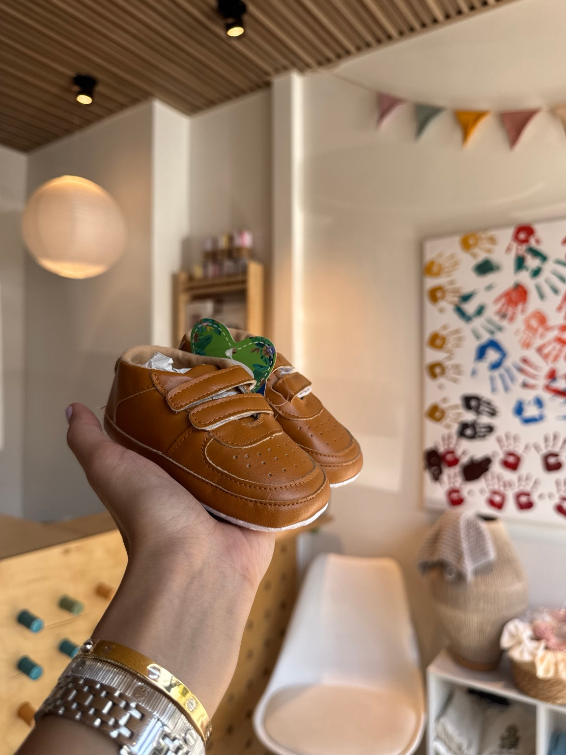 BabyBoy Havane Leather Shoes