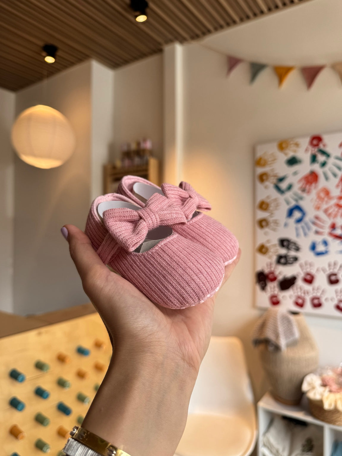 BabyGirl Pink Bow Shoes