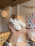 BabyGirl White Hearts Shoes