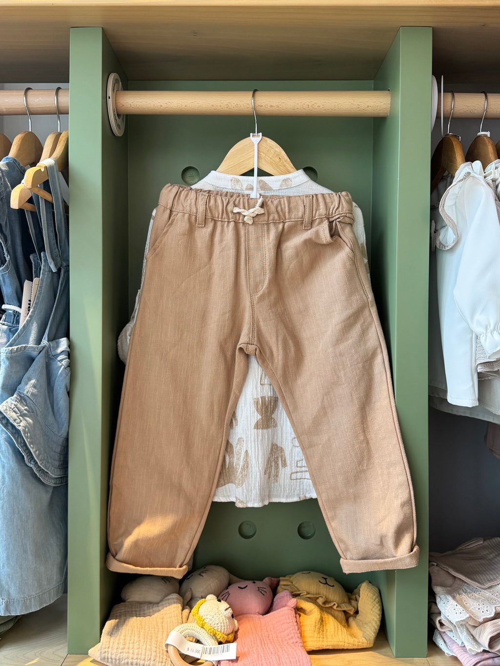 Boy 2pcs Havane Pant/White Shirt