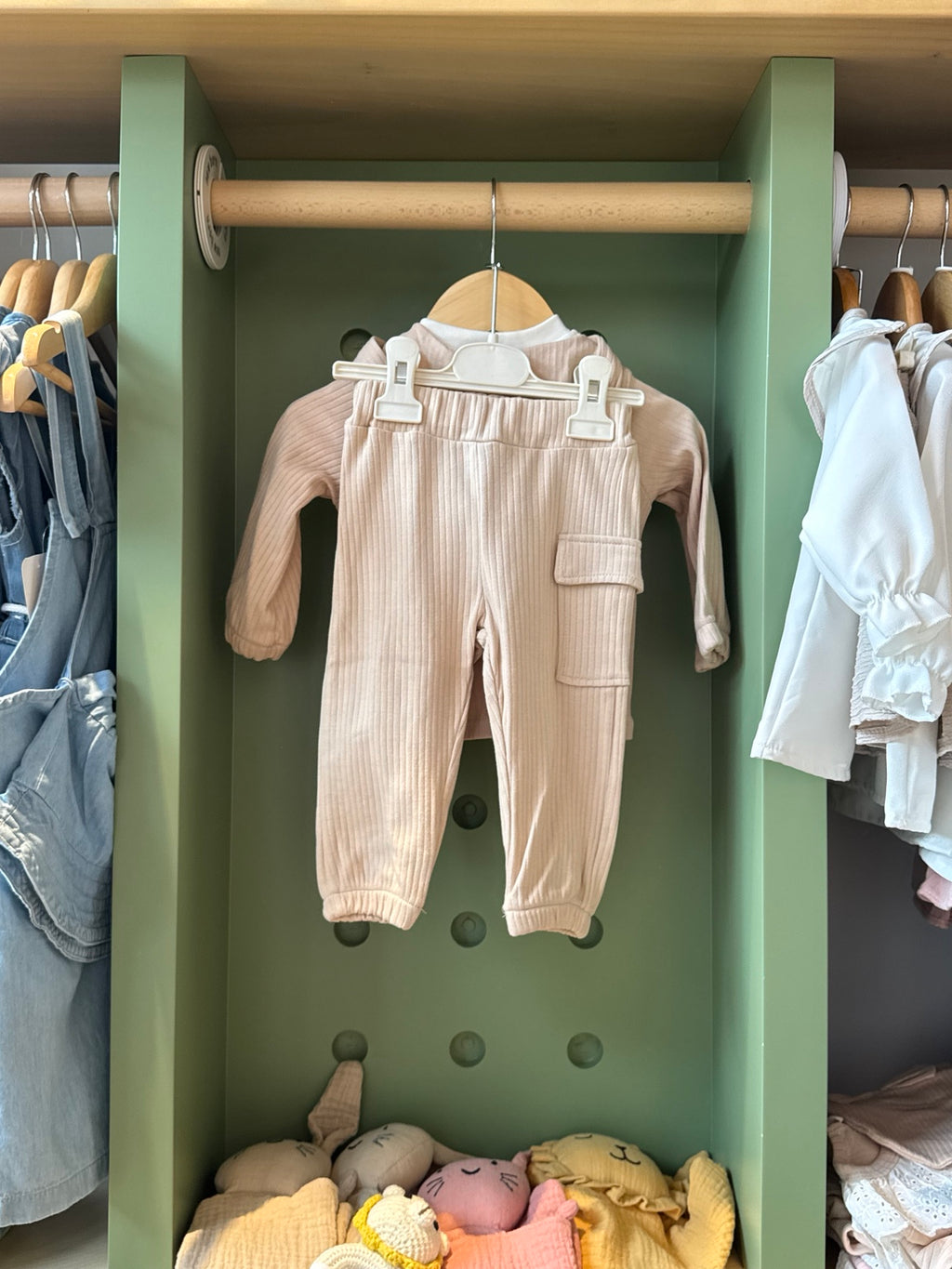 BabyBoy 3pcs Cotton Set Beige back