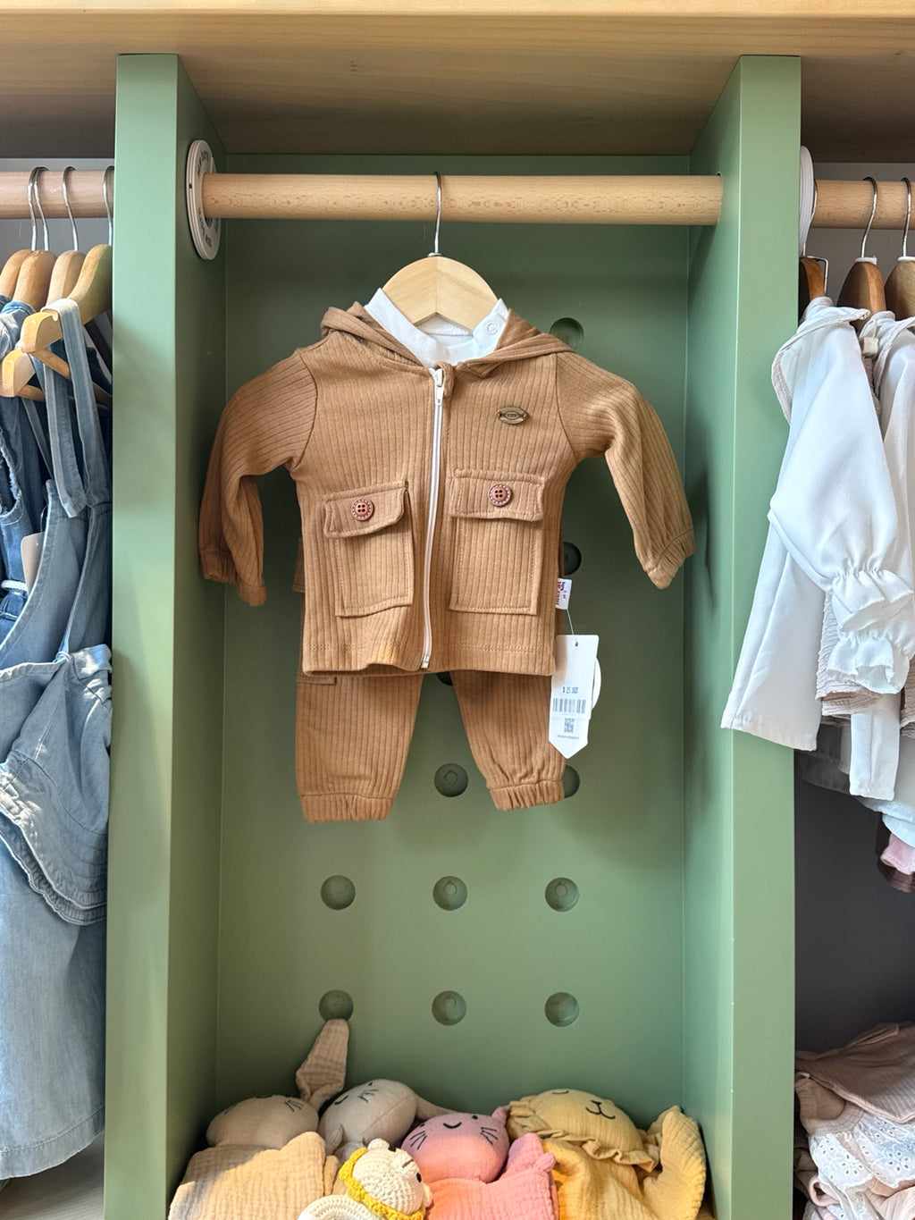BabyBoy 3pcs Cotton Set Havane front